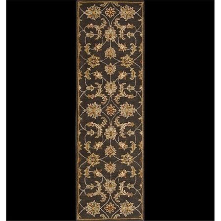 NOURISON Nourison 10284 India House Area Rug Collection Charcoal 2 ft 3 in. x 7 ft 6 in. Runner 99446102843